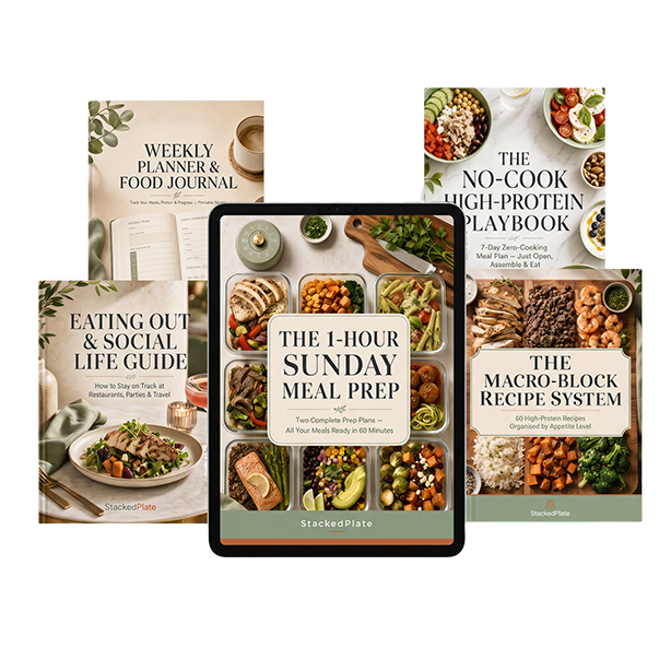 GLP-1 Friendly Meal System | 60 Recipes, No-Cook Plan, Meal Prep & Planner