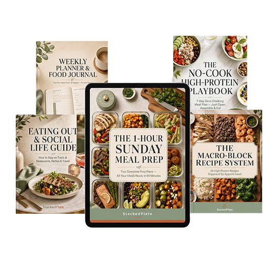 GLP-1 Friendly Meal System | 60 Recipes, No-Cook Plan, Meal Prep & Planner